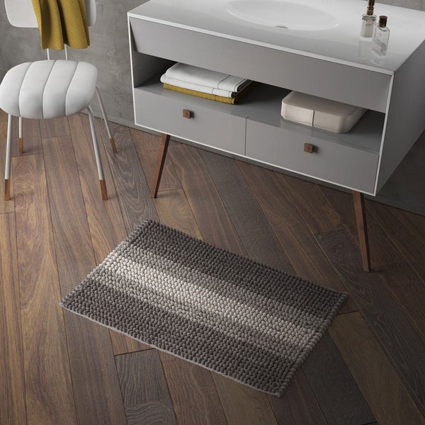 Badezimmerteppich cm 50X80 aus Baumwolle und Mikrofasern | Benjamin