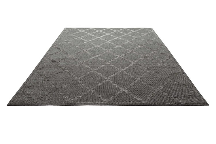 Outdoor Teppich Grau Blau Bergamo Homie Living 80x150 cm