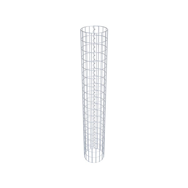Gabionensäule Durchmesser 27 cm, MW 5 x 10 cm rund - Höhe: 1,80 m