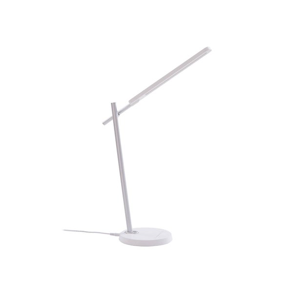 Lindby LED Tischlampe Valtorin ( Touchdimmer) dimmbar (Modern) in Weiß (1 flammig, ) - Tischleuchte Schreibtischlampe Nachttischlampe Touch Lampe Arbeitszimmerleuchte