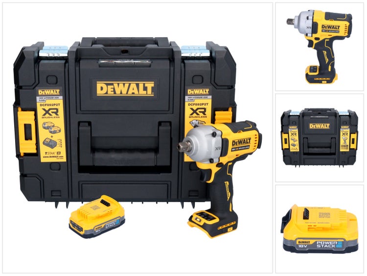 DeWalt Akku Schlagschrauber DCF892P2T mit 18 Volt Lithium Ionen Akku und TSTAK Koffer