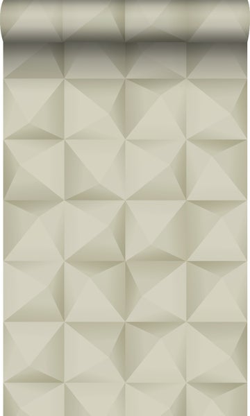 Origin Wallcoverings Öko-Strukturtapete 3D Muster Hellbeige - 50 x 900 cm - 347959