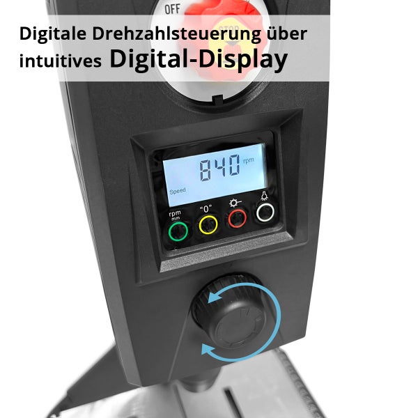Digitalanzeige zur Drehzahlsteuerung