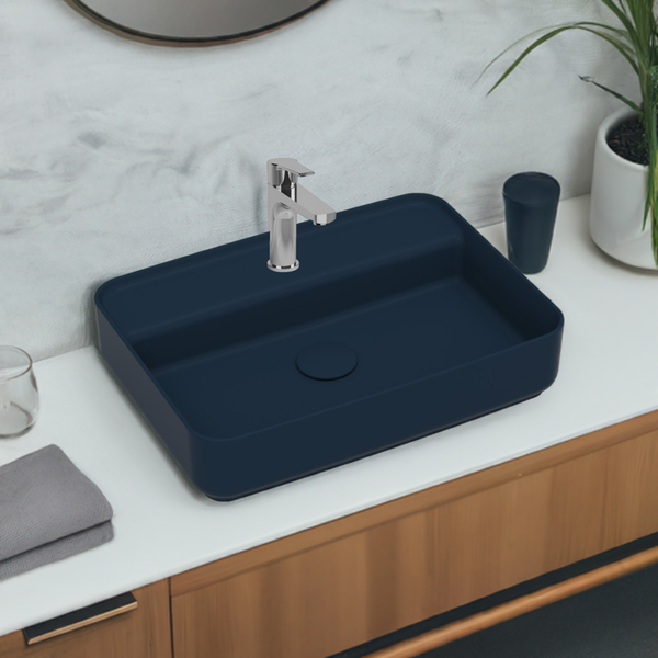 Isvea Waschbecken Aufsatzwaschbecken Badezimmer Blau