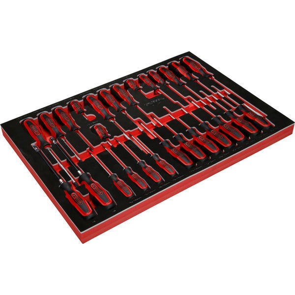 KS TOOLS Schraubendreher-Satz in Schaumstoffeinlage 27tlg. - 811.1027