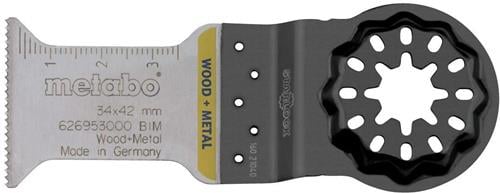Metabo Tauchsägeblatt für Holz und Metall, 34x42 mm