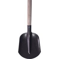 Spaten mit Holzgriff