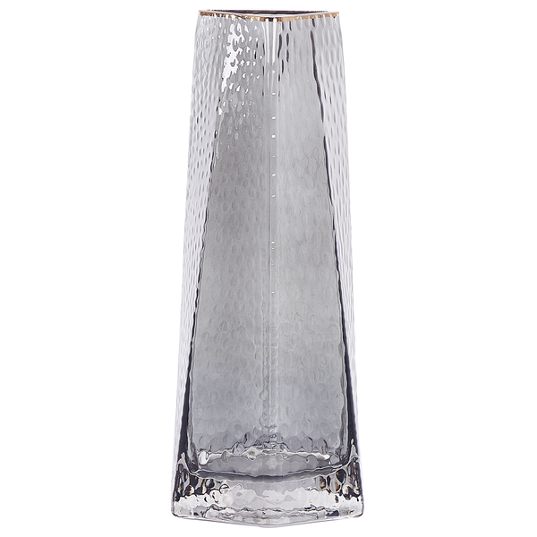 Blumenvase LILAIA Glas 27 cm Grau