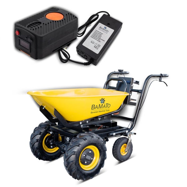 BAMATO MTR-300W Elektrische Schubkarre mit Lithium-Ionen-Akku