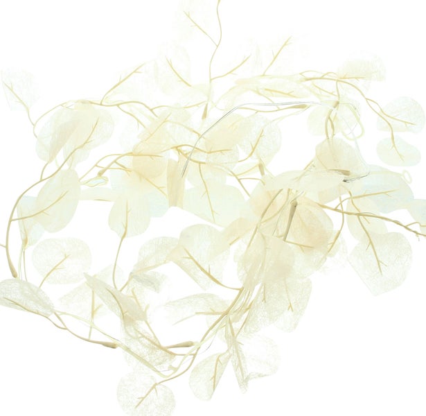 FRANK FLECHTWAREN | LED-Girlande Soft Leaves, KUNSTSTOFF, L: 120 cm
