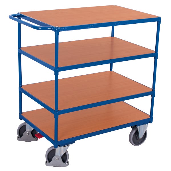 Etagenwagen mit vier Ebenen und Rollen