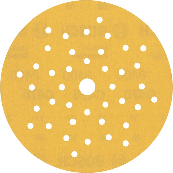 Ein Mann verwendet einen Langhalsschleifer von Festool zum Schleifen einer Wand. Ein Staubsauger ist im Hintergrund zu sehen.