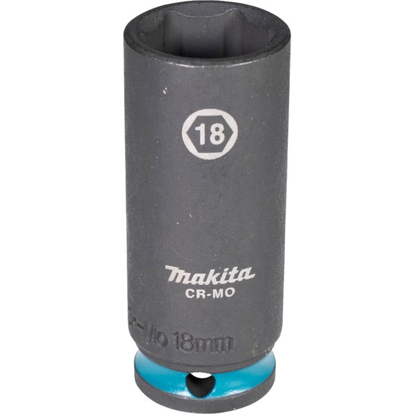 Makita E-16352 Steckschlüssel 3/8 SW18 Impact Black lang
