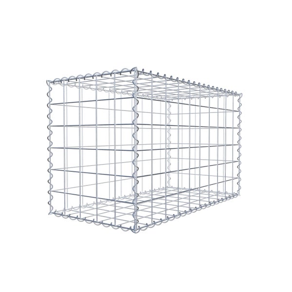 Gabione 100 cm x 60 cm x 50 cm (L x H x T), Maschenweite 10 cm x 10 cm, Spirale