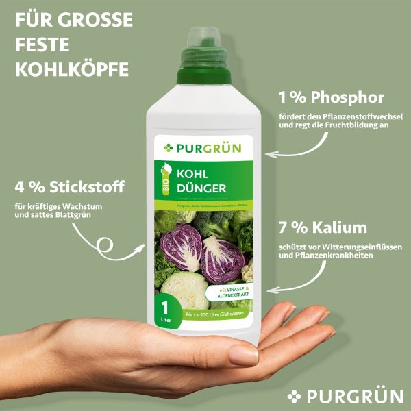 Purgrün Bio-Kohl-Dünger 1 Liter