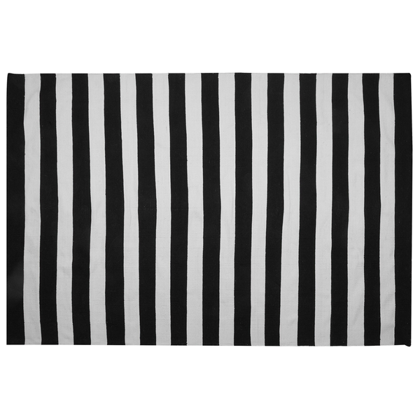 Outdoorteppich TAVAS Schwarz / Weiß 160 x 230 cm