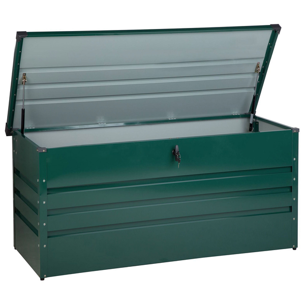 Aufbewahrungsbox CEBROSA Metall 132 cm 62 cm Dunkelgrün
