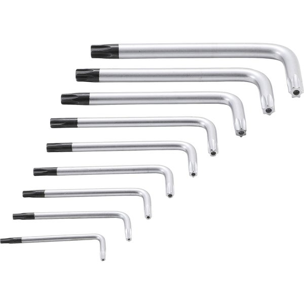 BGS Winkelschlüssel-Satz kurz T-Profil (für Torx) mit Bohrung T10 - T50 9tlg. - 809