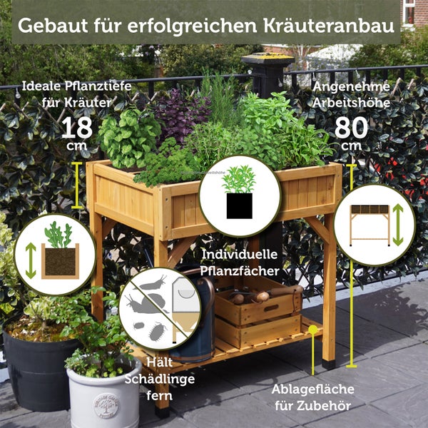 VegTrug® Kräutergarten - Natur - 78x58x80 cm