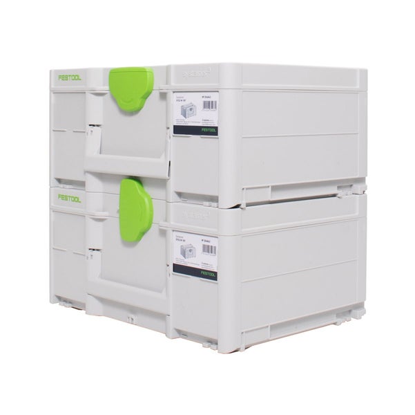 Festool Systainer Set 2x SYS3 M 187 ( 2x 204842 ) 15,9 Liter 396x296x187mm Werkzeugkoffer koppelbar