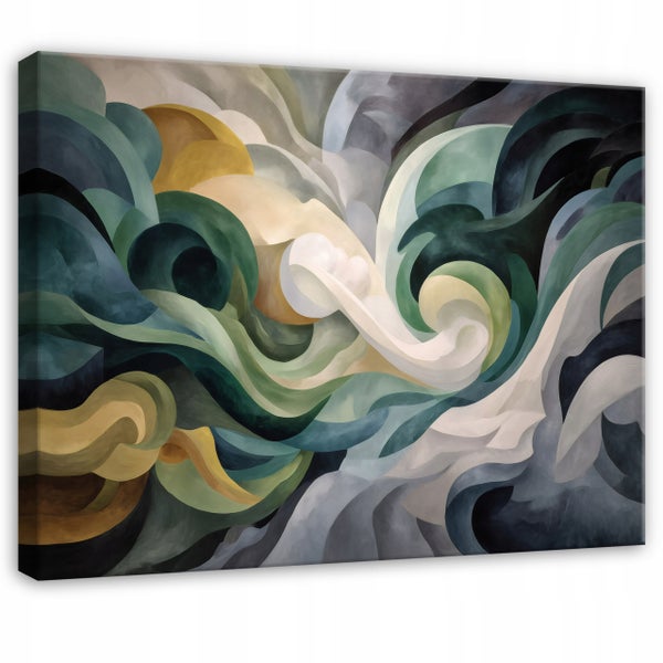 Leinwandbild Abstrakt Marmor Aquarell PP16232O4 Wandbilder Wohnzimmer Schlafzimmer 60x40 cm