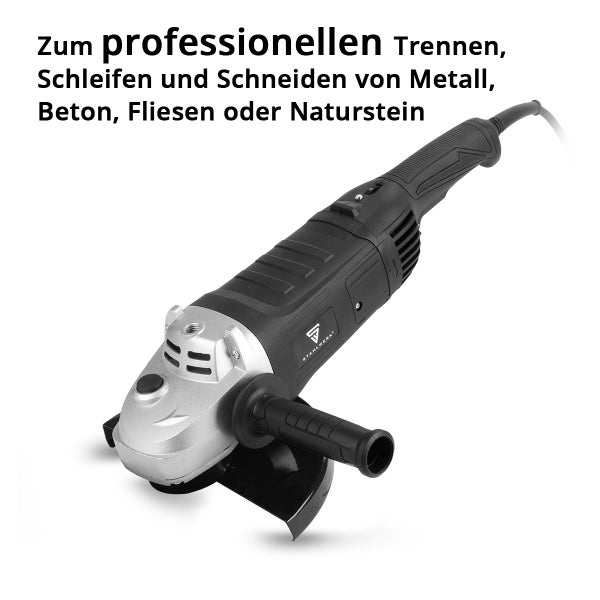 Winkelschleifer zum Trennen, Schleifen und Schneiden von Metall, Beton, Fliesen oder Naturstein