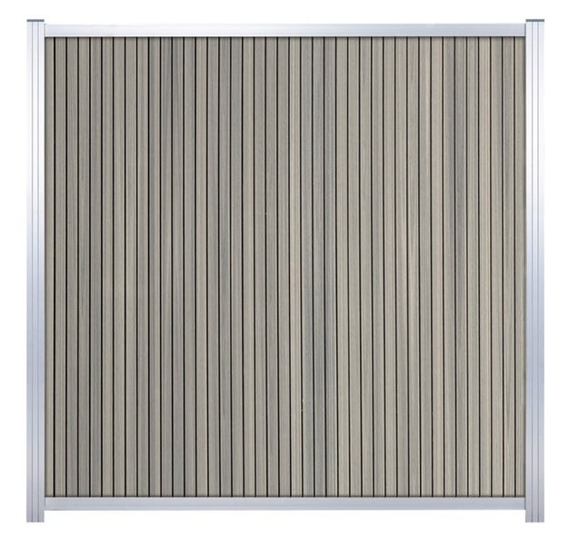 Gartenzaun aus Aluminium mit Lamellen