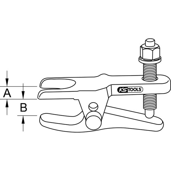 KS TOOLS Universal-Kugelgelenk-Ausdrücker 0-55 mm - 700.5610