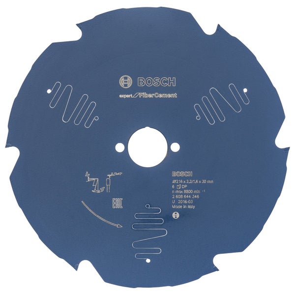 Bosch Kreissägeblatt Expert for Fibre Cement für Kapp- und Gehrungssägen 216 x 30 x 2,2 mm 6 - 2608644346
