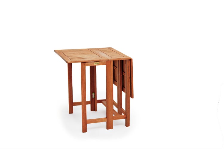 Gartentisch, beidseitig abklappbar, 107 x 65 cm, Eukalyptus