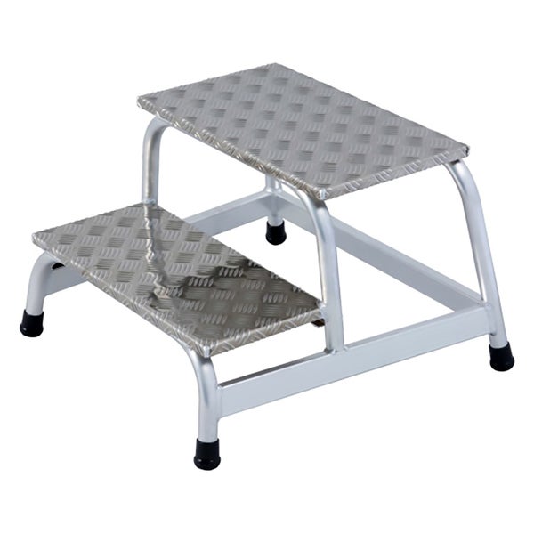 Tritt mit zwei Stufen aus Aluminium