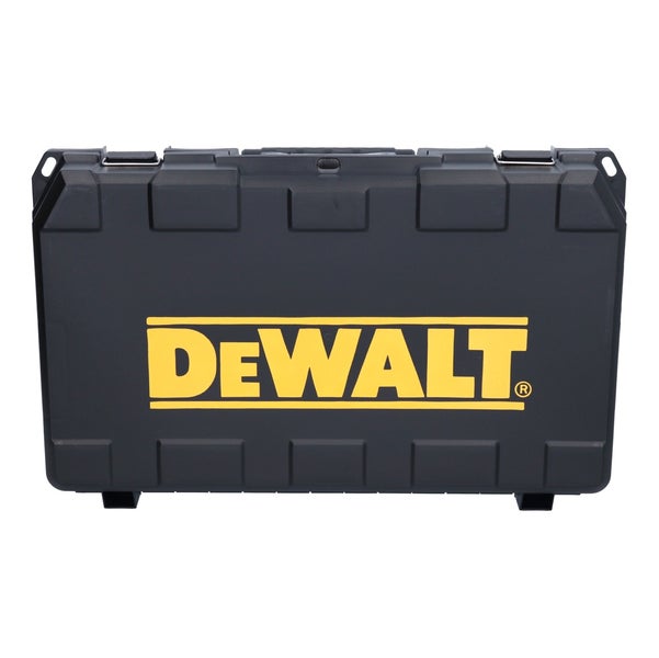 DeWALT Werkzeugkoffer aus Kunststoff mit DeWALT Logo.