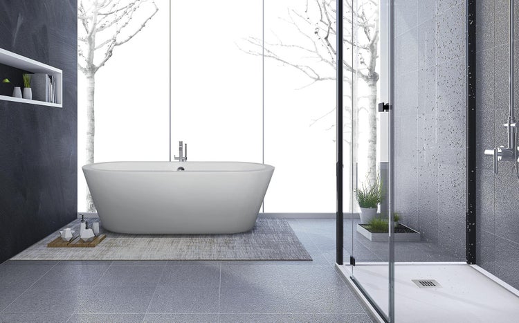 Duschwanne 120X90 cm GRAU Vulcano Line MAX Aus Harz und Marmorpulver Mit freiem Abfluss - FRASCIO
