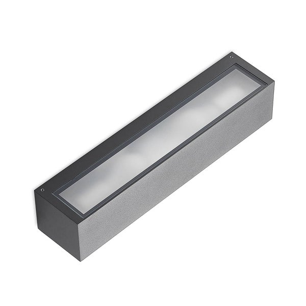 Arcchio Wandleuchte außen Lengo (spritzwassergeschützt (Modern) in Alu aus Aluminium (2 flammig, E27) - Außenwandleuchten Wandlampe Led Außenlampe Outdoor für Außenwand/Hauswand Haus