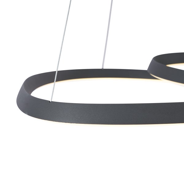 Moderne LED-Hängeleuchte mit kreisförmigem Design