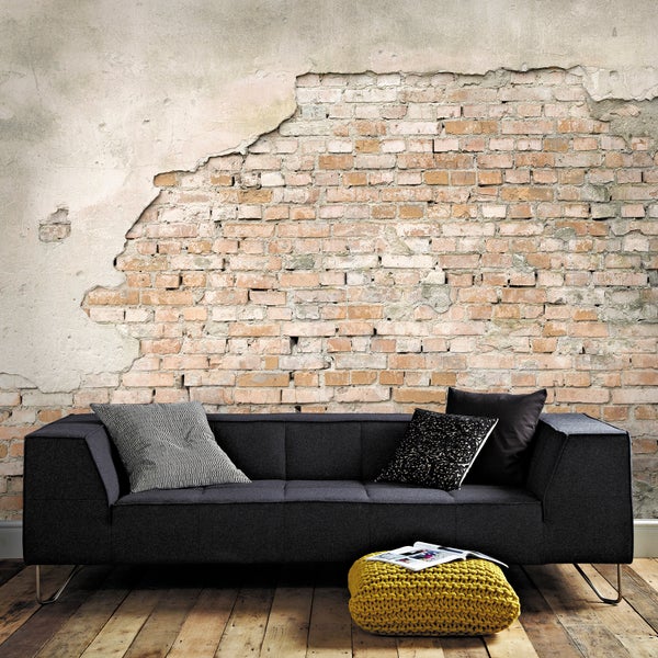 Backsteinmauer Dublin - Fototapete - 300x300 cm