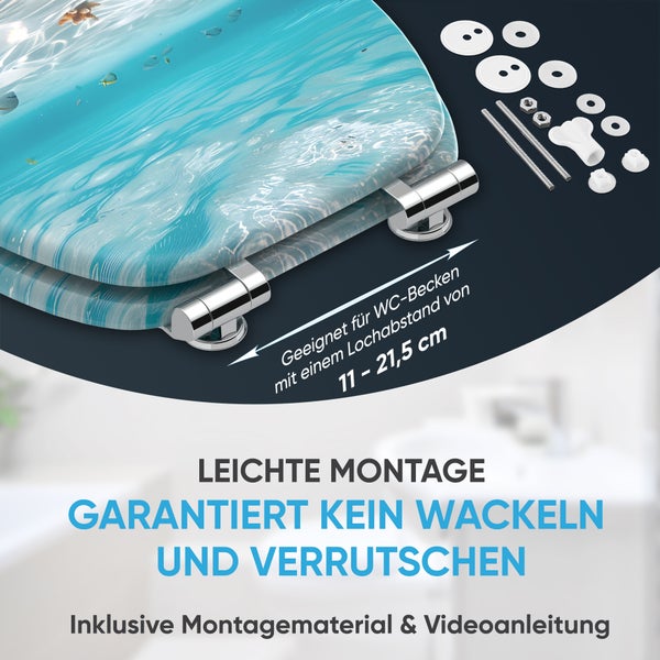 WC-Sitz mit Absenkautomatik Waterworld