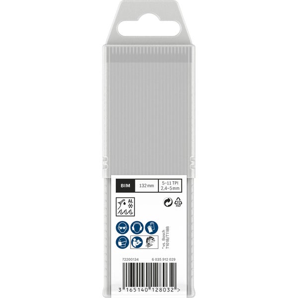 Packung mit Stichsägeblättern, BIM, 132 mm