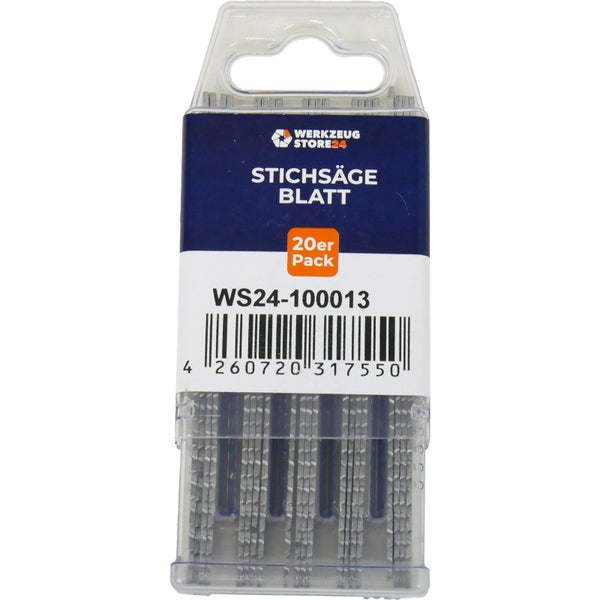 WS24 20x Bi-Metall Stichsägeblatt geschliffen/konisch auf Stoß GL 100 mm sauber/splitterfrei - WS24-100013