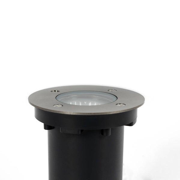 PRIOS Bodeneinbauleuchten Riya (wasserdicht (Modern) in Alu aus Edelstahl (1 flammig, GU10) - Bodeneinbauleuchte außen