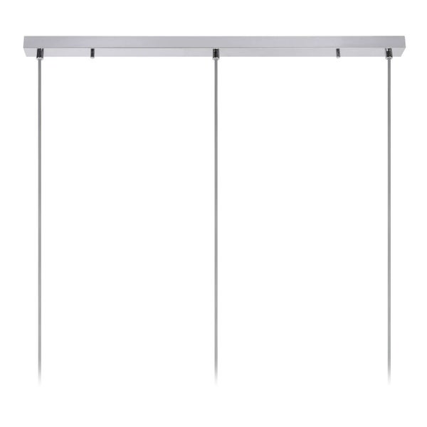 Rechteckige Aufhängung für eine Pendelleuchte mit drei Kabeln