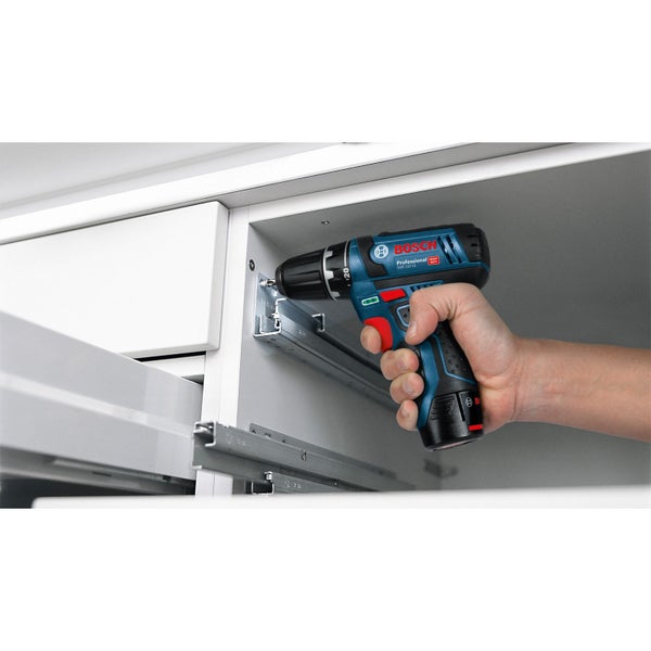 Bosch Akku-Bohrschrauber GSR 12V-15 / 1x 2,0 Ah Akku + Ladegerät im Softbag