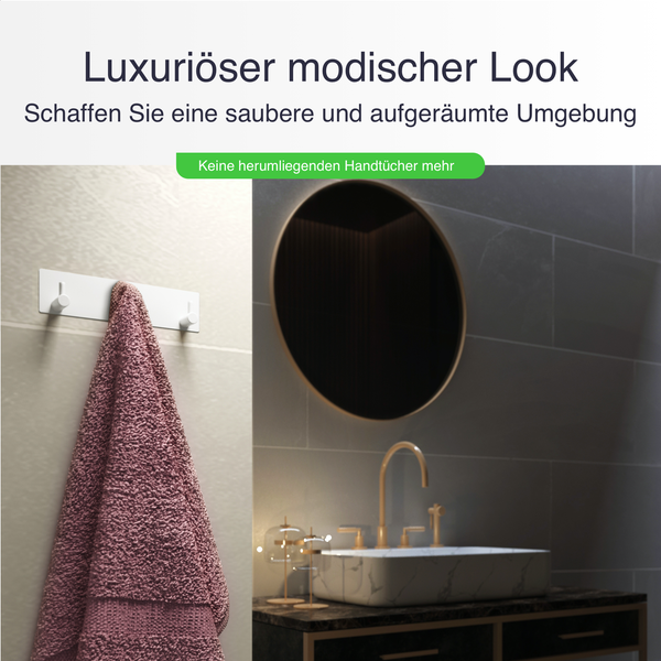 EAVY Hakenleiste Edelstahl Gunmetal Selbstklebend