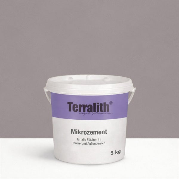 Terralith Mikro Zement 5 Kilogramm Eimer für Innen- und Aussenbereich