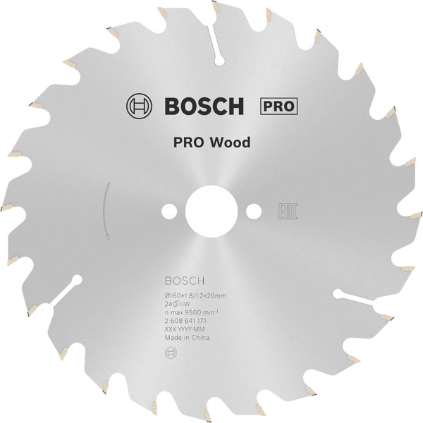 Bosch PRO Wood Kreissägeblatt 160 x 1,8 x 20 mm - 2608641171