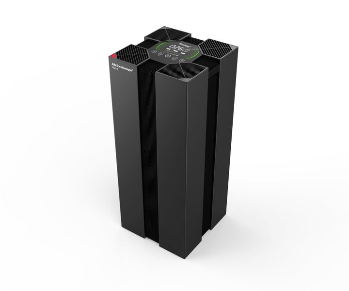 AirExchange 750-T Luftreiniger für große Räume (HEPA 14 Filter, bis 120 m², 95W) Schwarz