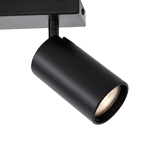 Schwarzer LED-Strahler für die Deckenmontage