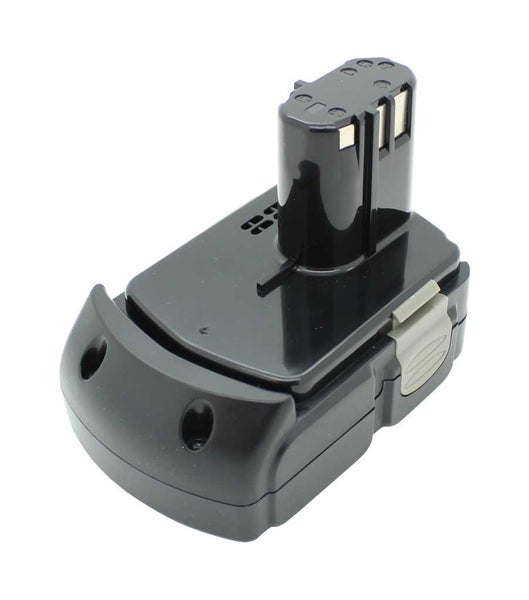 Schwarzer Akku für Werkzeuge