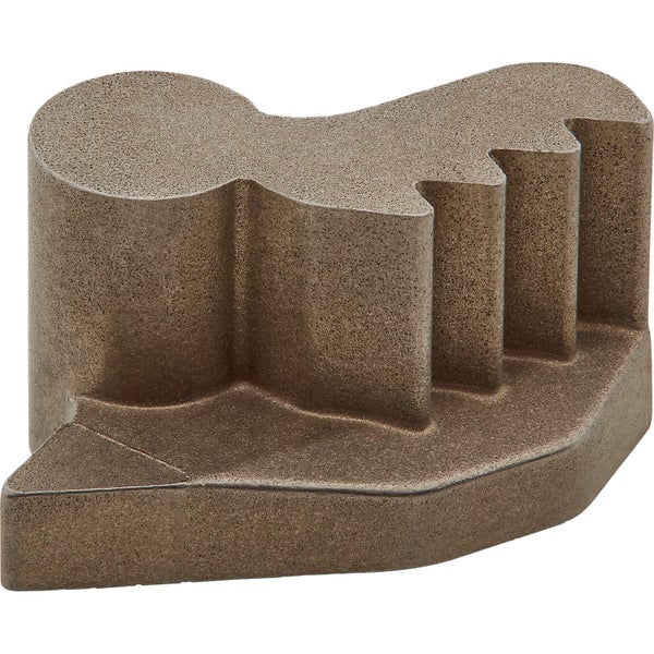 Rechteckige Auffangwanne aus verzinktem Metall mit flachem Rand.