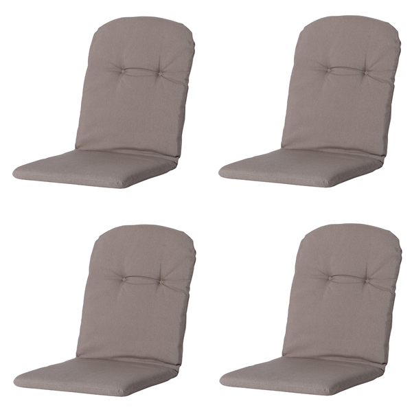 Stuhlauflage Stapelstuhl Panama taupe - Ca. 96x45 cm - 4er-Set